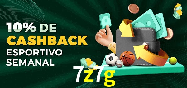 10% de bônus de cashback na 7z7g